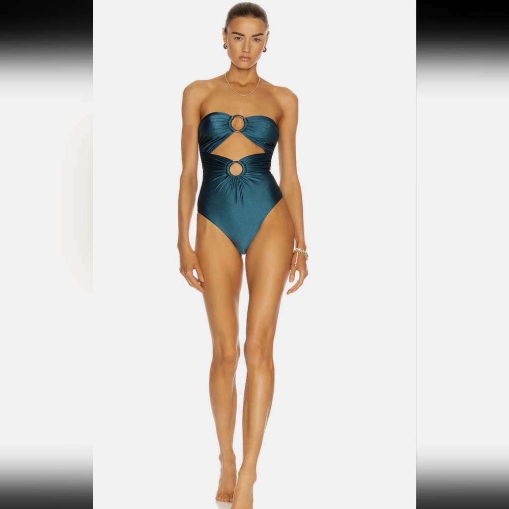 ZIMMERMANN CASSIA DOUBLE RING ONE PIECE SWIMSUIT ;SIZE:US:8-10 - Picture 3 of 16